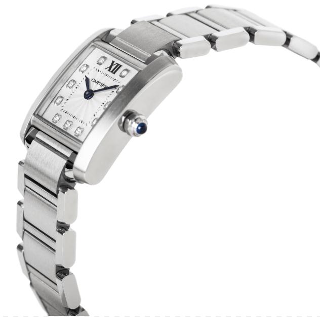 The attractive replica Cartier Tank Française WE110006 watches are designed for ladies.