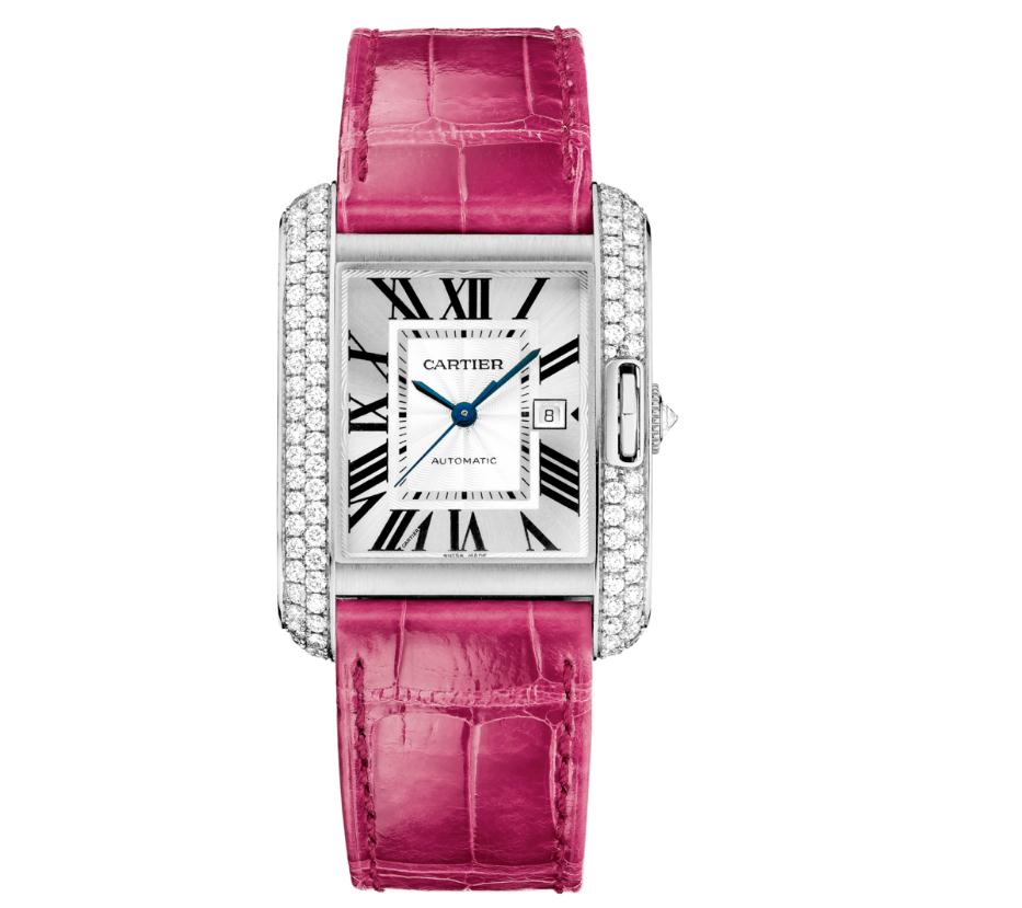 The superb fake Cartier Tank Anglaise WT100018 watches are designed for females.